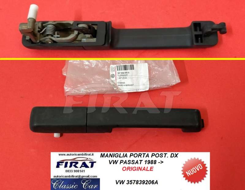 MANIGLIA PORTA VW PASSAT 88-> POST.DX (357839206A)